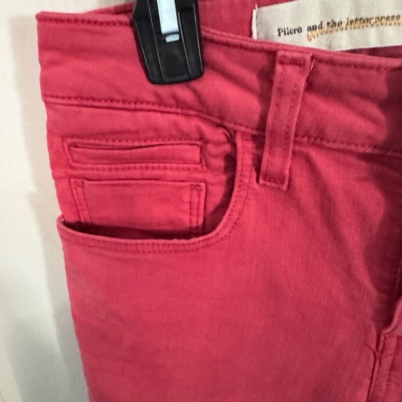 Pilcro & The Letterpress Stet Skinny Jeans Rust Mid Rise Anthropologie Womens 27 - Picture 6 of 15